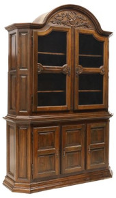 SPANISH CARVED WALNUT CABINET<
