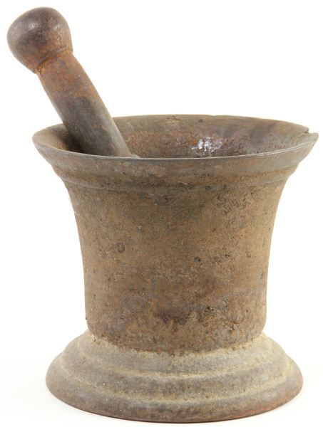 Spanish Cast Iron Mortar and