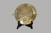 SPANISH COIN INSET SILVER WINE