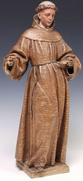 SPANISH COLONIAL CARVED RELIGI