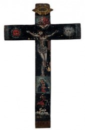 Spanish Colonial crucifix, Chr
