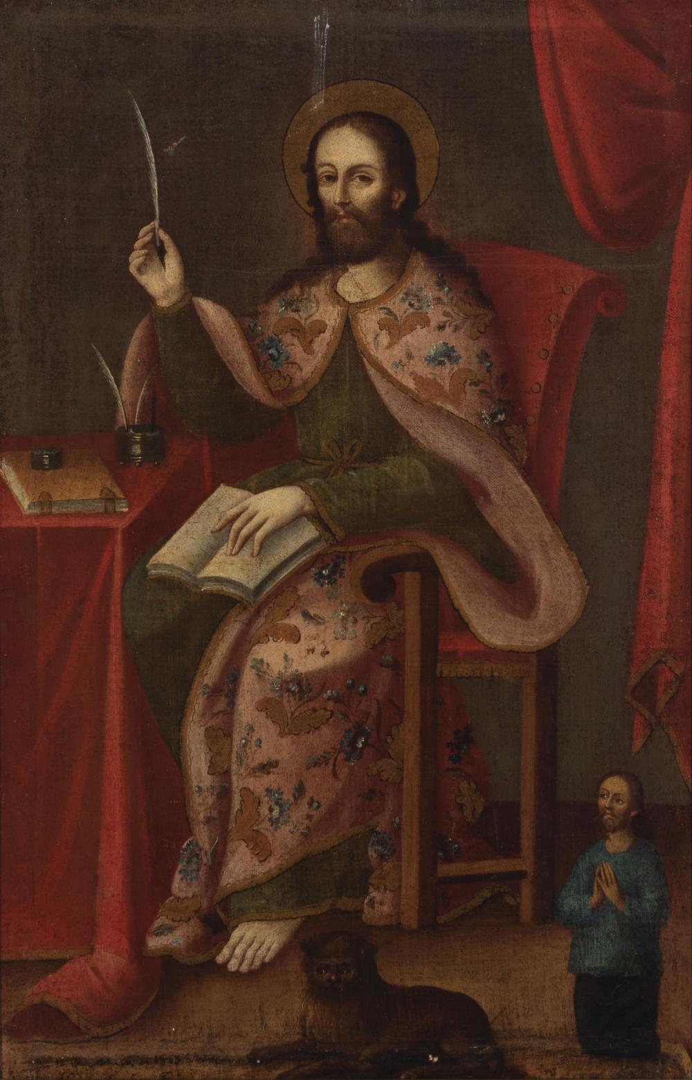 SPANISH COLONIAL DEPICTING SAINT