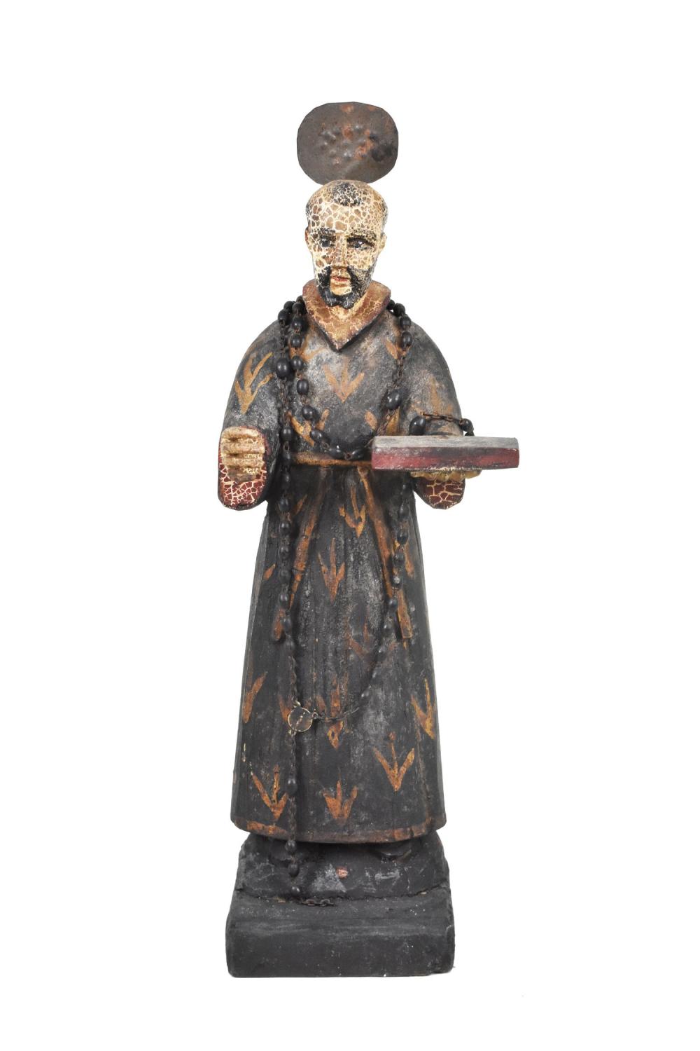 SPANISH COLONIAL PAINTED WOOD