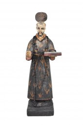 SPANISH COLONIAL PAINTED WOOD