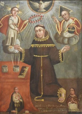 SPANISH COLONIAL PAINTING SAN