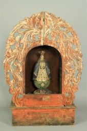 SPANISH COLONIAL POLYCHROMED W