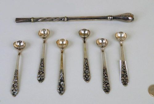 SPANISH COLONIAL SILVER MATE STRAW,