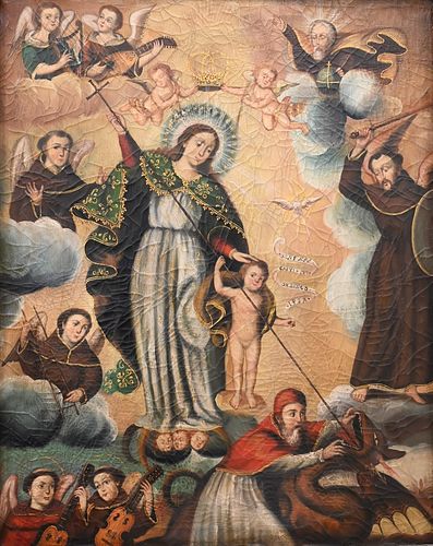 SPANISH COLONIAL, VIRGIN MARY