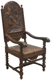 SPANISH EMBOSSED LEATHER ST. G