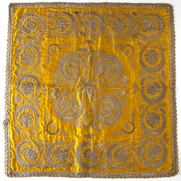 Spanish Embroidered Table Cloth19th