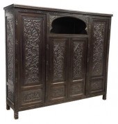 SPANISH FOLIATE CARVED BOOKCAS