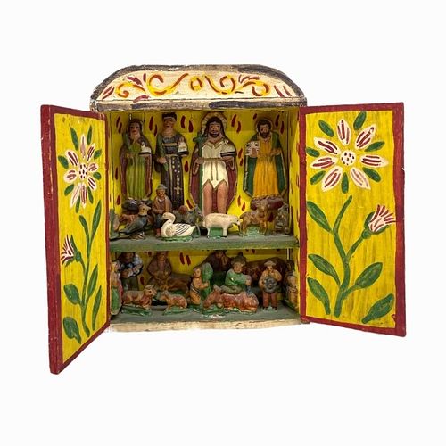 SPANISH FOLK ART RELIGIOUS WOODEN