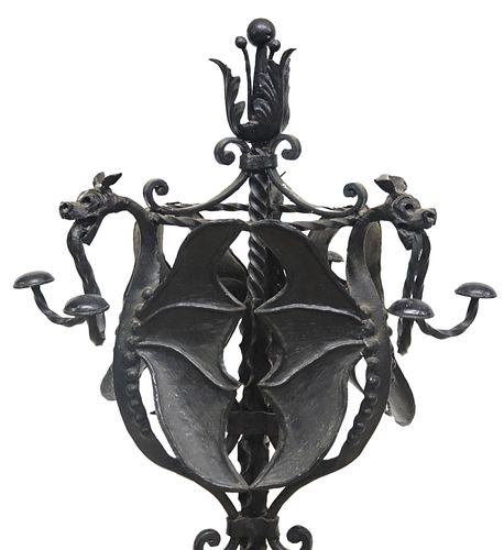 SPANISH GAUDI STYLE BLACK WROUGHT