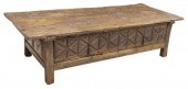 SPANISH GEOMETRIC CARVED TABLE
