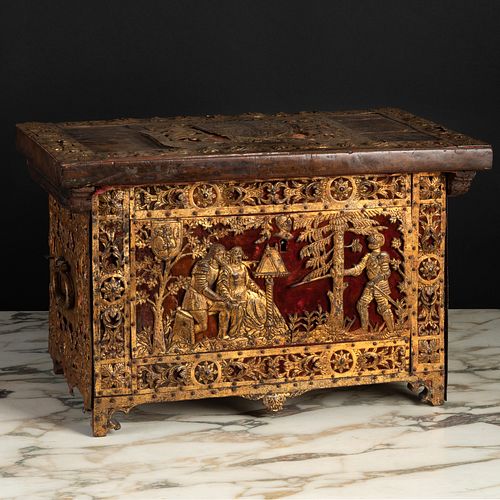 SPANISH GILT-IRON AND