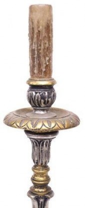 SPANISH GILTWOOD SINGLE-LIGHT