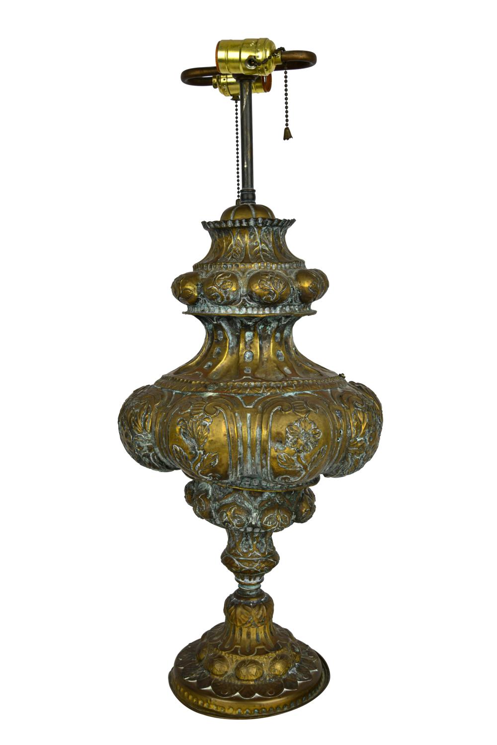 SPANISH HAMMERED METAL TABLE
