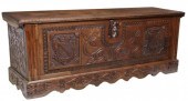SPANISH HERALDIC CARVED WALNUT