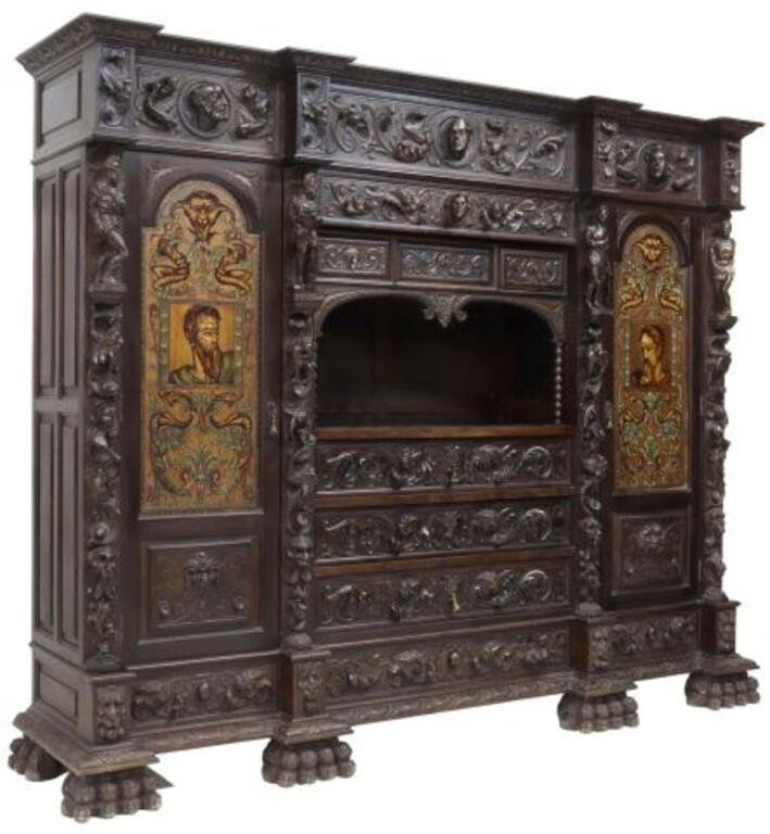 SPANISH HIGHLY CARVED & PAINTED