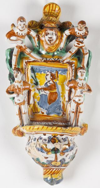 Spanish Holy Water Wall Fontfigural