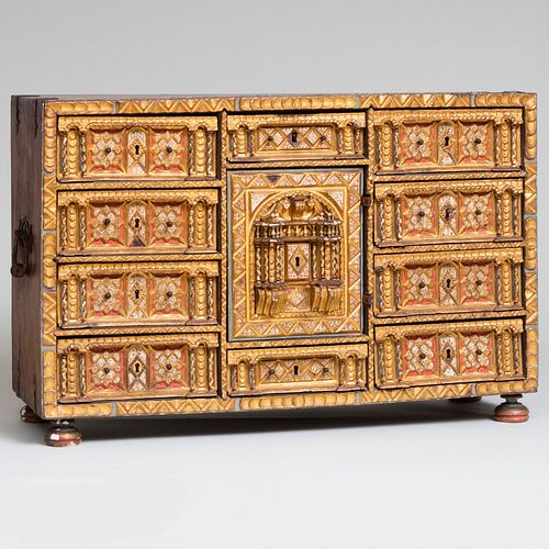 SPANISH IRON-MOUNTED BONE-INLAID,