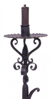 SPANISH IRON SINGLE-LIGHT FLOO