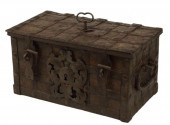 SPANISH IRON STRONG BOX, 17TH