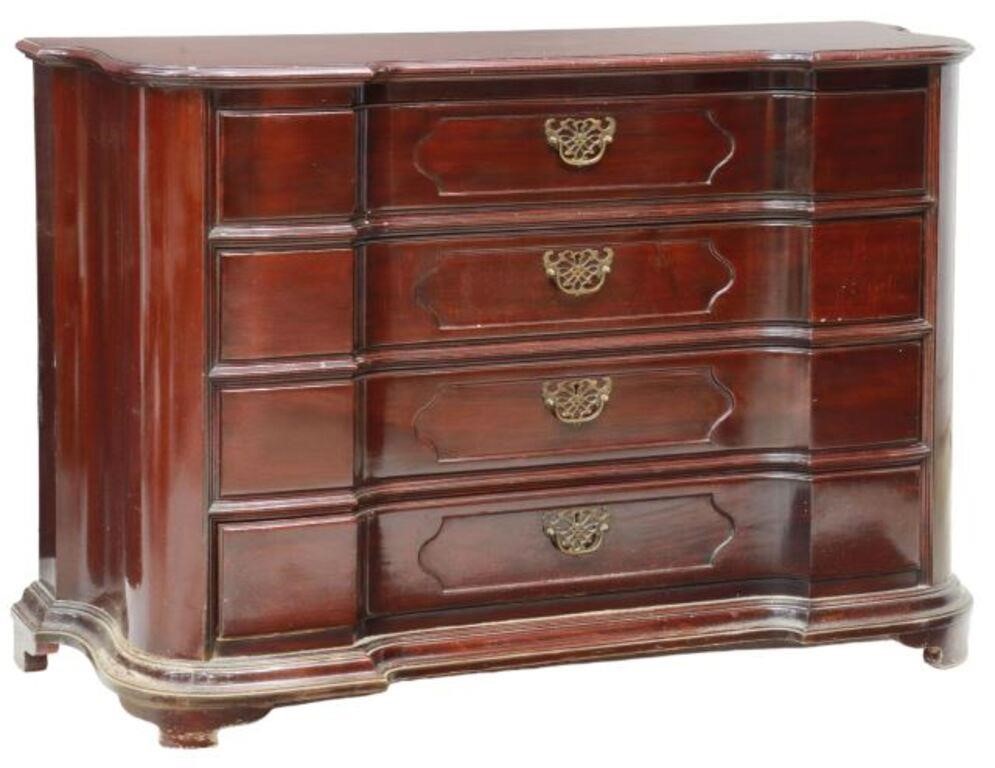 SPANISH MAHOGANY CHEST OF