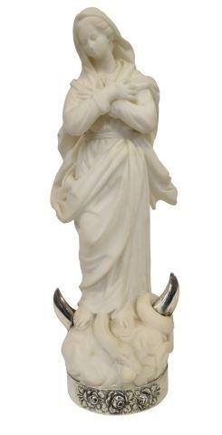 SPANISH MARBLE MADONNA ON