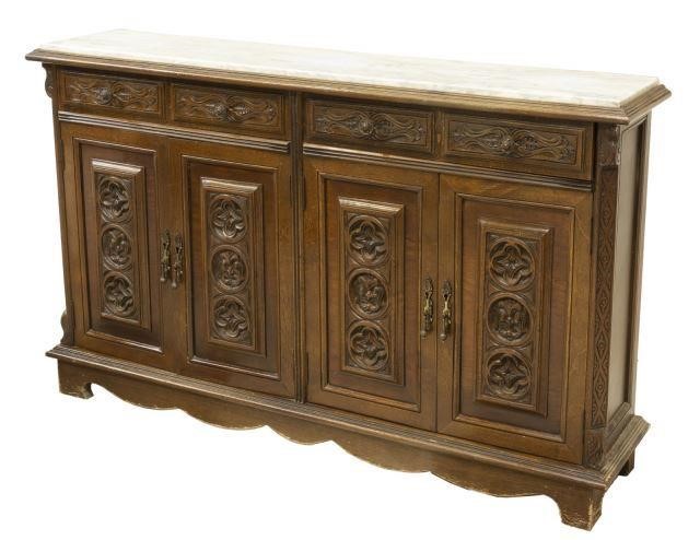 SPANISH MARBLE-TOP CONSOLE
