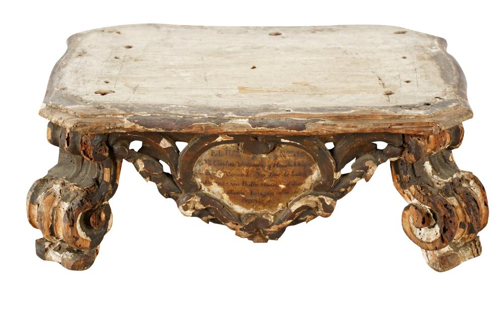 SPANISH POLYCHROME CARVED WOOD
