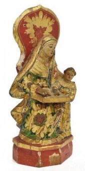 SPANISH POLYCHROME PAINTED MAR