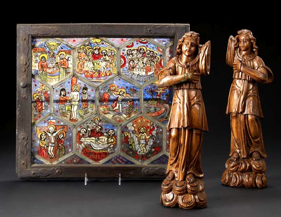 Spanish Provincial Enameled Glass