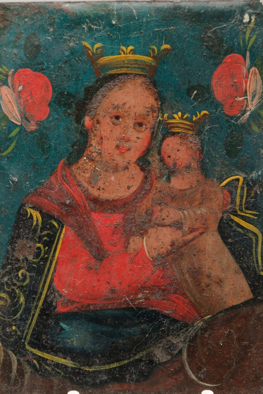 SPANISH RETABLO OF OUR LADY, REFUGE