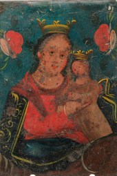 SPANISH RETABLO OF OUR LADY, R