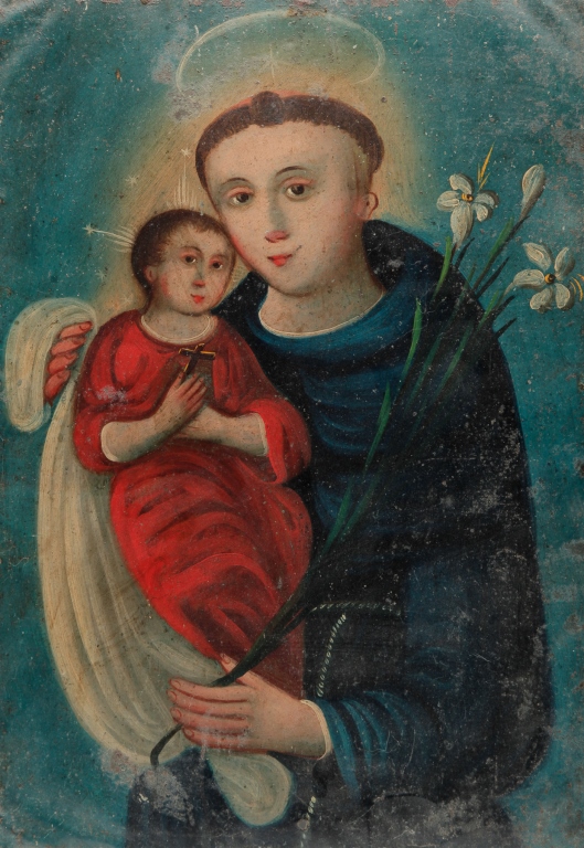 SPANISH RETABLO OF ST. ANTONIO OF