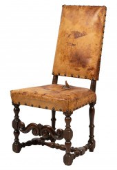 SPANISH REVIVAL CARVED CHAIRSp