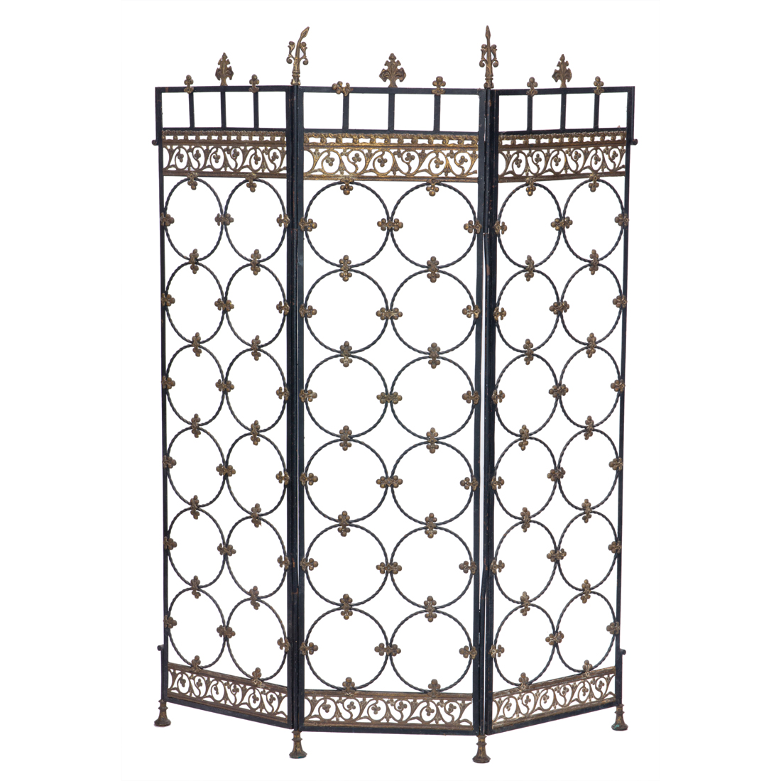 SPANISH REVIVAL PARTIAL GILT AND