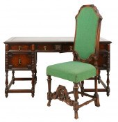 SPANISH REVIVAL-STYLE DESK AND