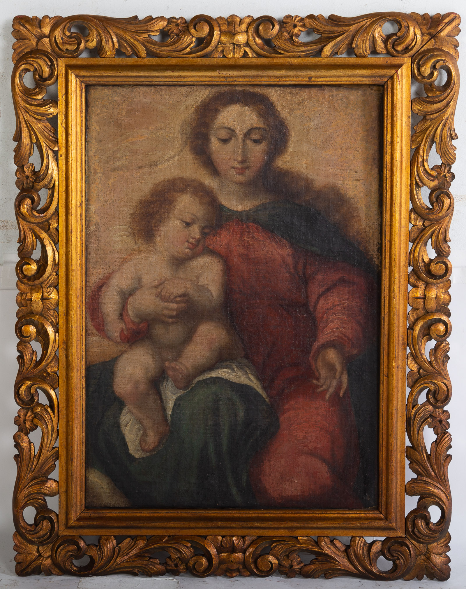 SPANISH SCHOOL, 18TH C. MADONNA AND