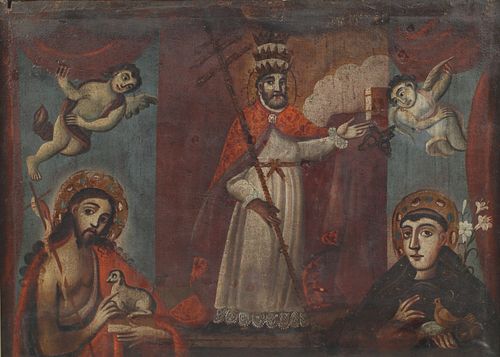 SPANISH SCHOOL OIL ON CANVAS