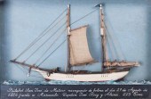 SPANISH SHIP MODEL IN SHADOW B