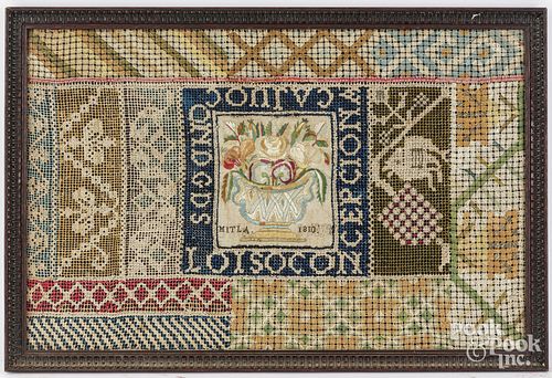 SPANISH SILK ON LINEN NEEDLEWORK