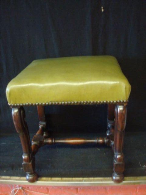 Spanish Style Bench with Green