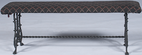Spanish-style Cast Iron Bench