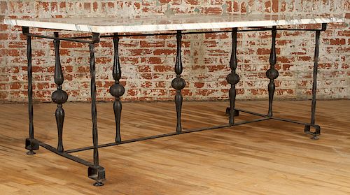 SPANISH STYLE WROUGHT IRON MARBLE