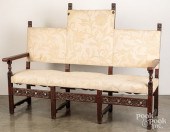 SPANISH TRIPARTITE CARVED WALN
