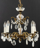 SPANISH VINTAGE 5-LIGHT CUT CR