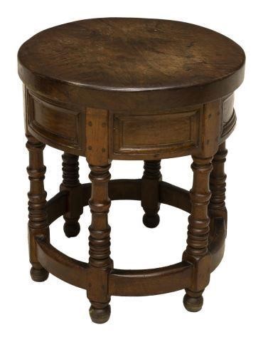 SPANISH WALNUT SIDE TABLE, EARLY