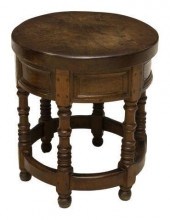 SPANISH WALNUT SIDE TABLE, EAR